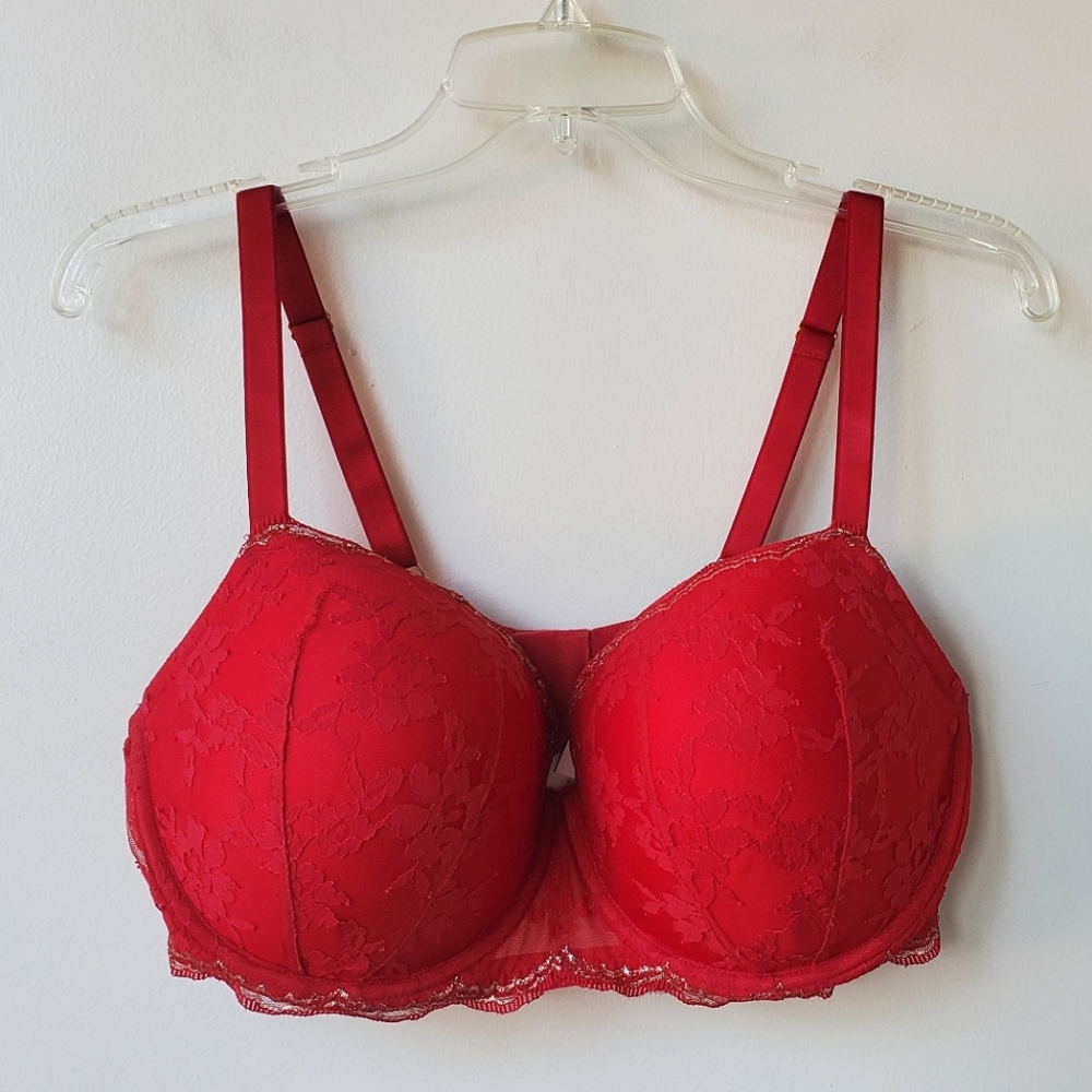 VS Dream Angels Lined Demi Lace Bra 38DDD